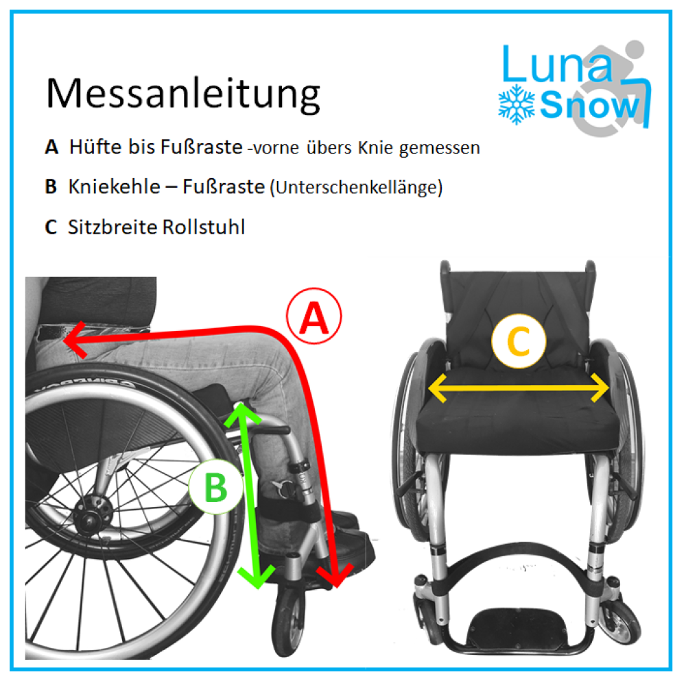 LunaSnow leg cover for wheelchair users